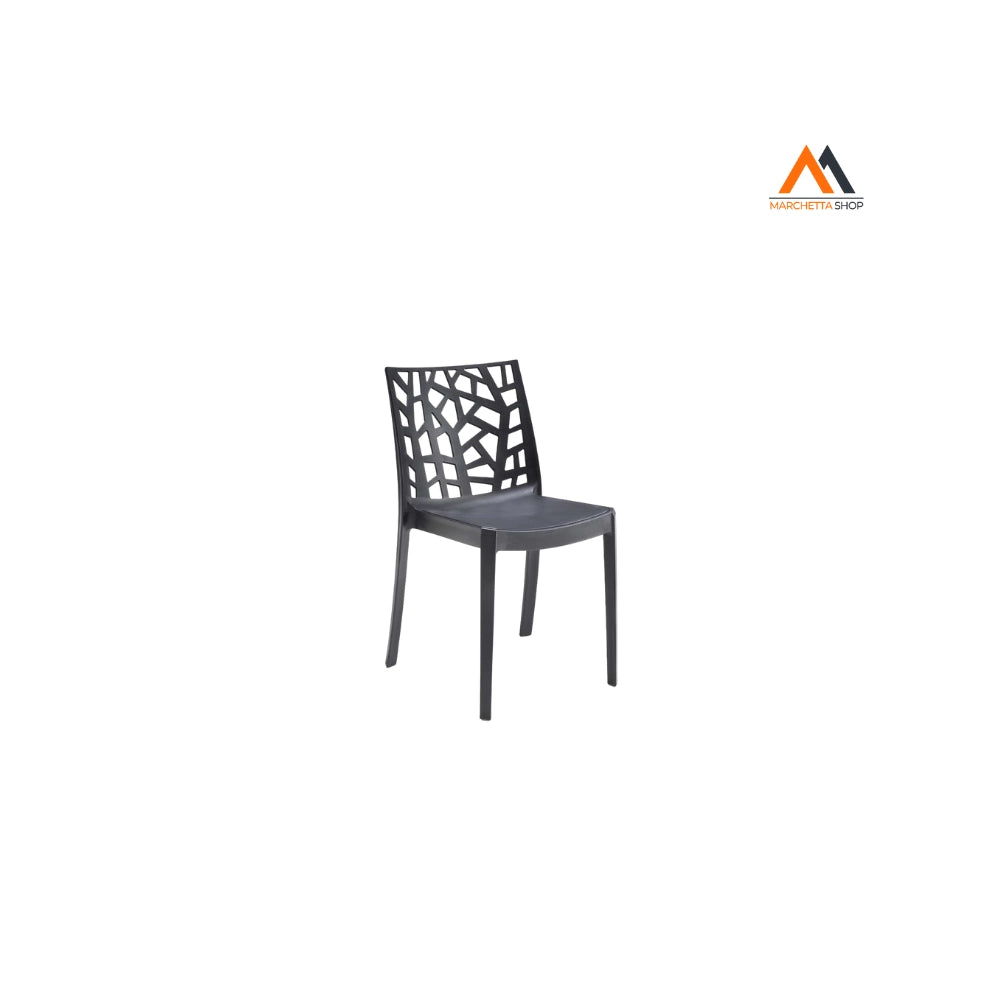 SEDIA IN POLIPROPILENE 'MATRIX ARMCHAIR' grafite