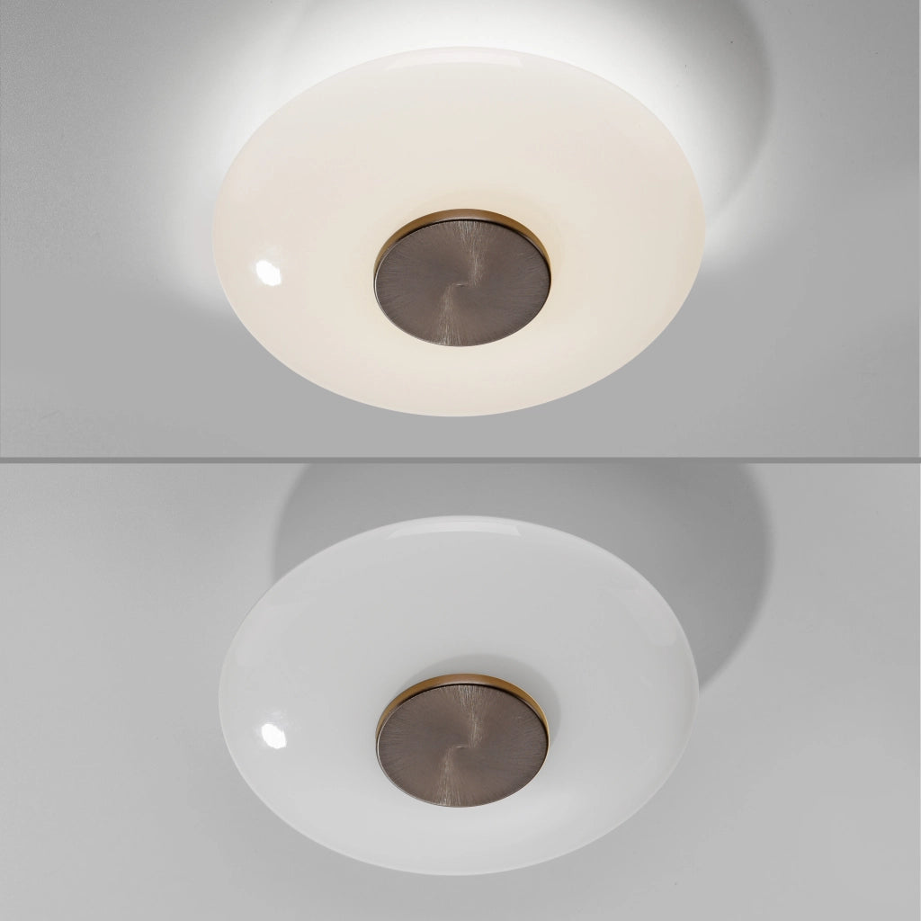 Plafoniera/Parete PURE VITRUM bronzo vetro Ø22 LED 11W