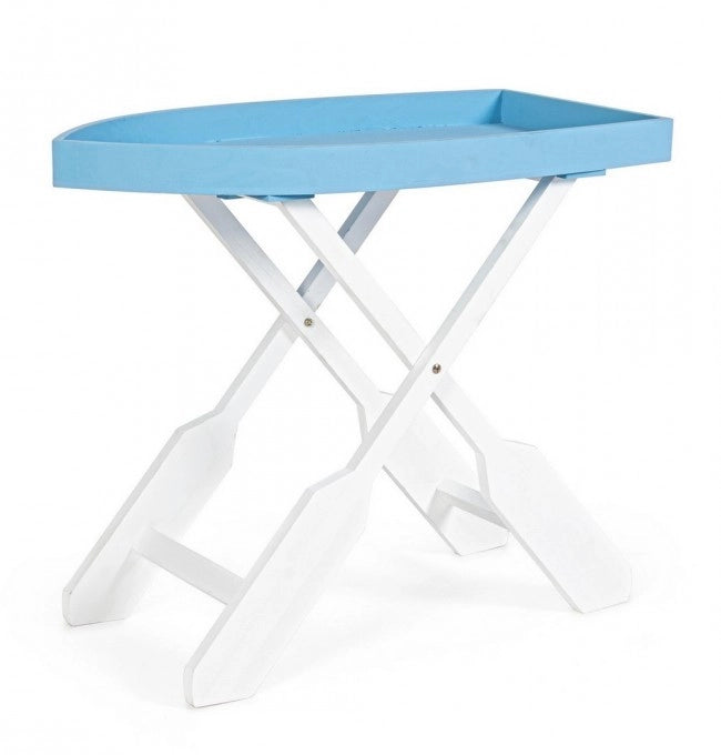 Tavolo Pieghevole Legno Bianco Moderno da Interno - ELLIOT
