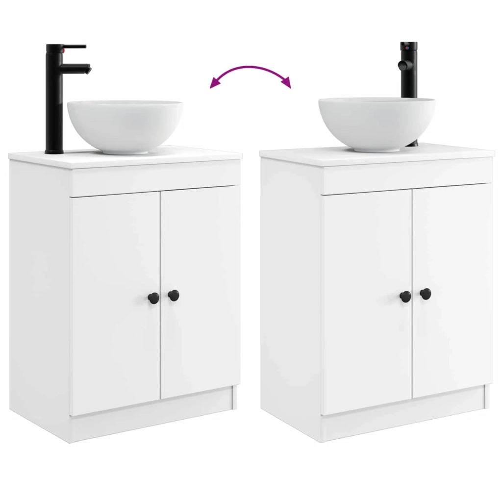 Mobile da bagno con lavabo Bianco 54 x 35 x 83 cm 890114