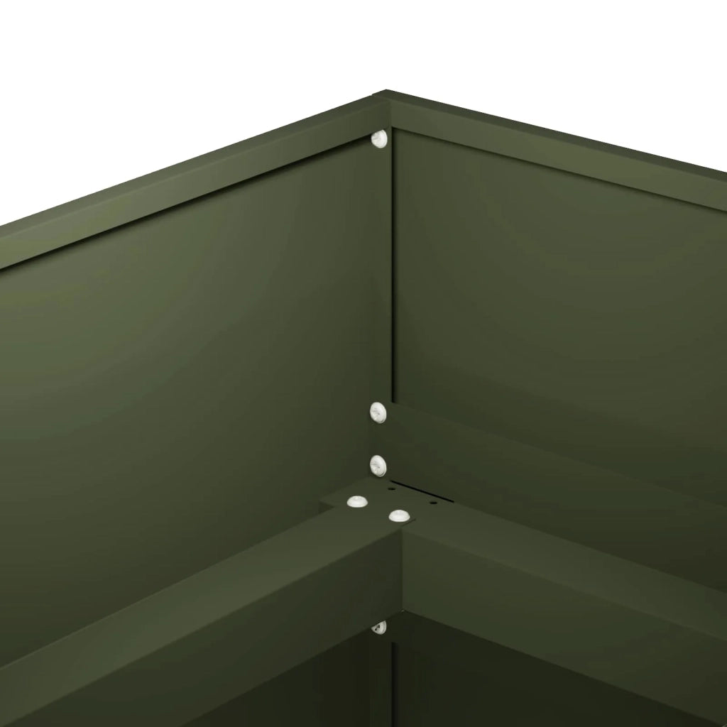 Vaso da giardino Verde Oliva 200 x 40 x 60 cm 8005900