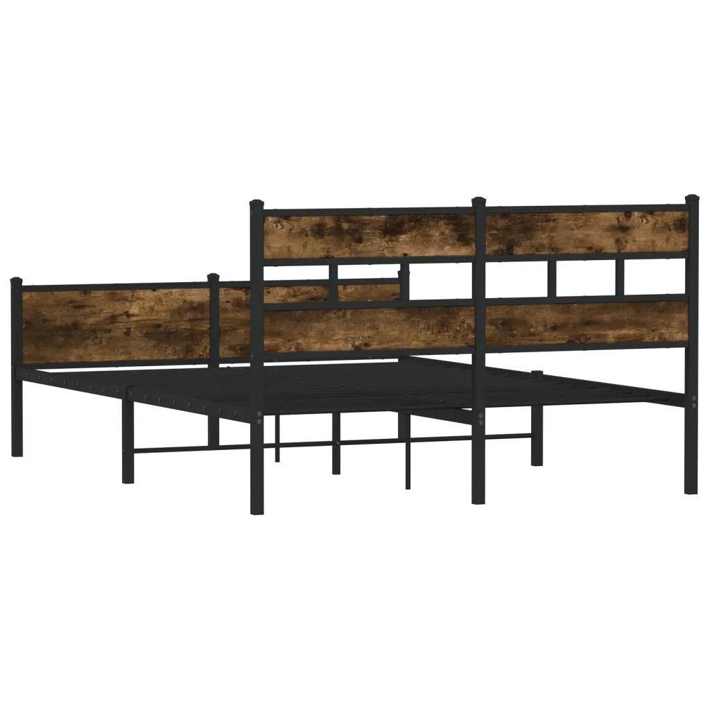 Giroletto senza Materasso Rovere Fumo 140x200 cm in Truciolato 4017237