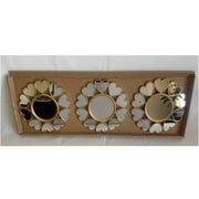 Trade Shop - Set 3 Pezzi Specchi Da Parete Decorativi Con Cuori Specchio 25 X 25 Cm 854118 -