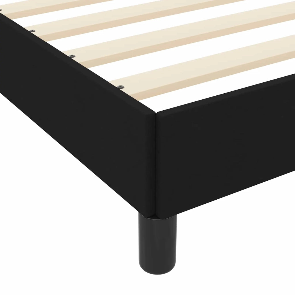 Letto a molle con materasso Nero 160 x 200 cm Tessuto 3398502