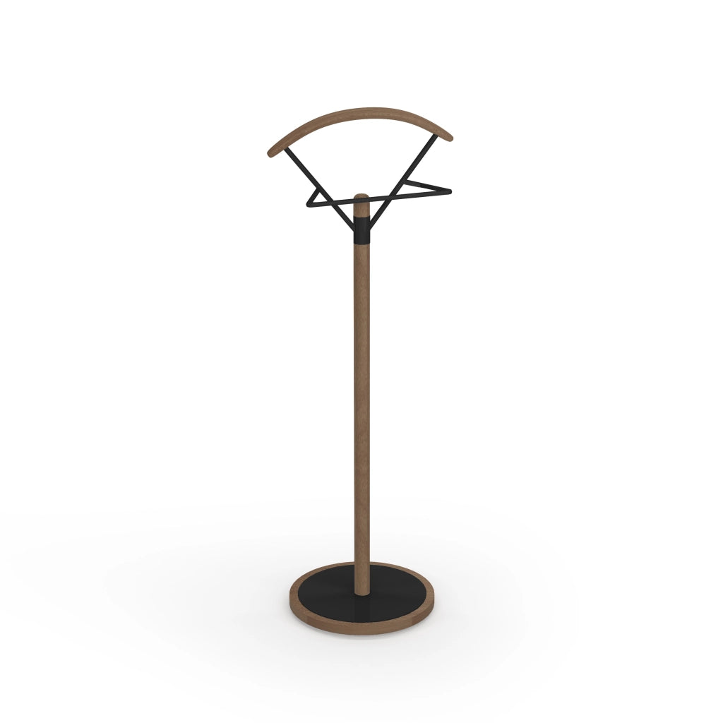 Servomuto Herdasa legno di faggio e metallo, noce-nero 117x42x34cm