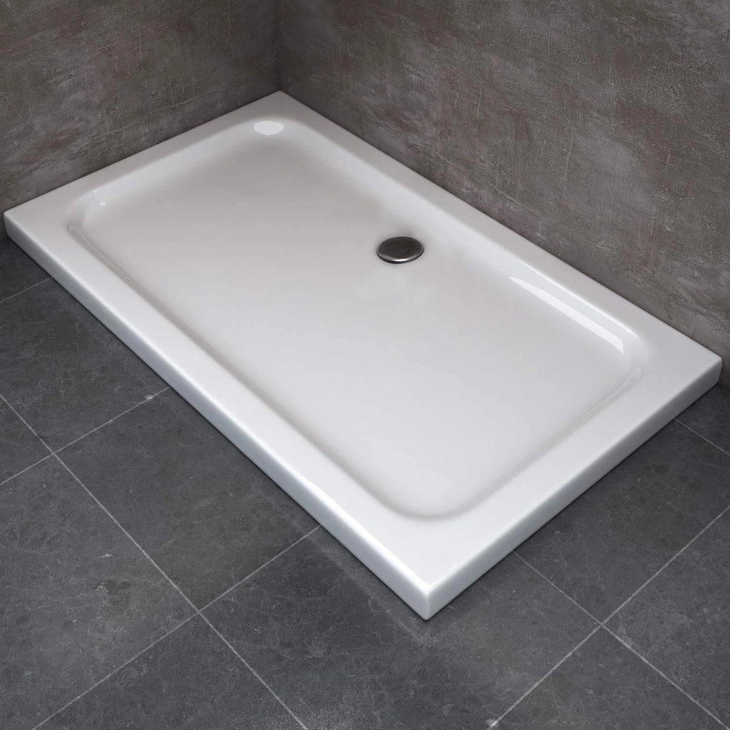 Piatto Doccia 80x140x5 cm Rettangolare Abs mod. Selene