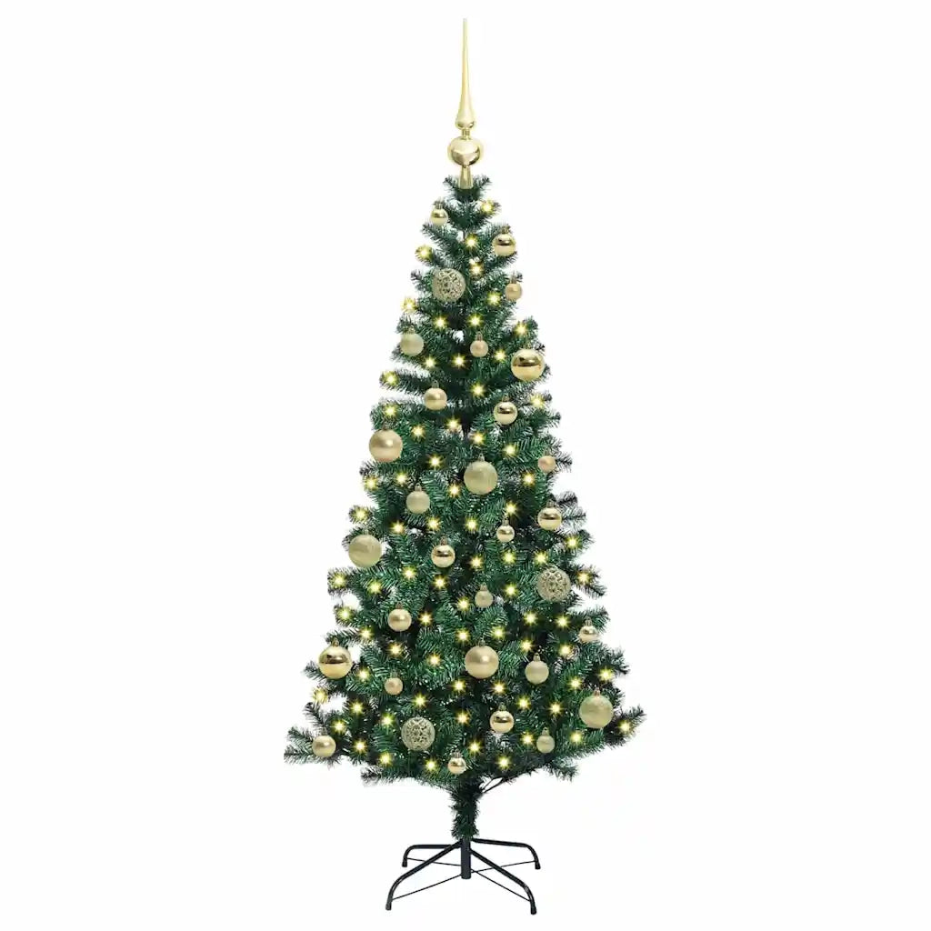 Albero di Natale artificiale con luci integrate Verde 120 cm 3396740