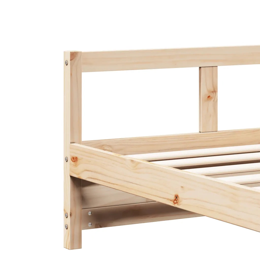 Dormeuse Naturale 80x200 cm in Legno Massello di Pino 854958