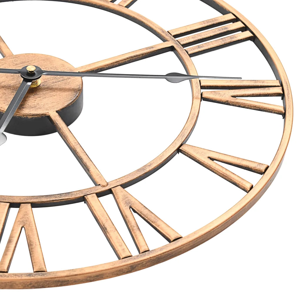 Orologio da Parete in Metallo 40 cm Dorato 283860