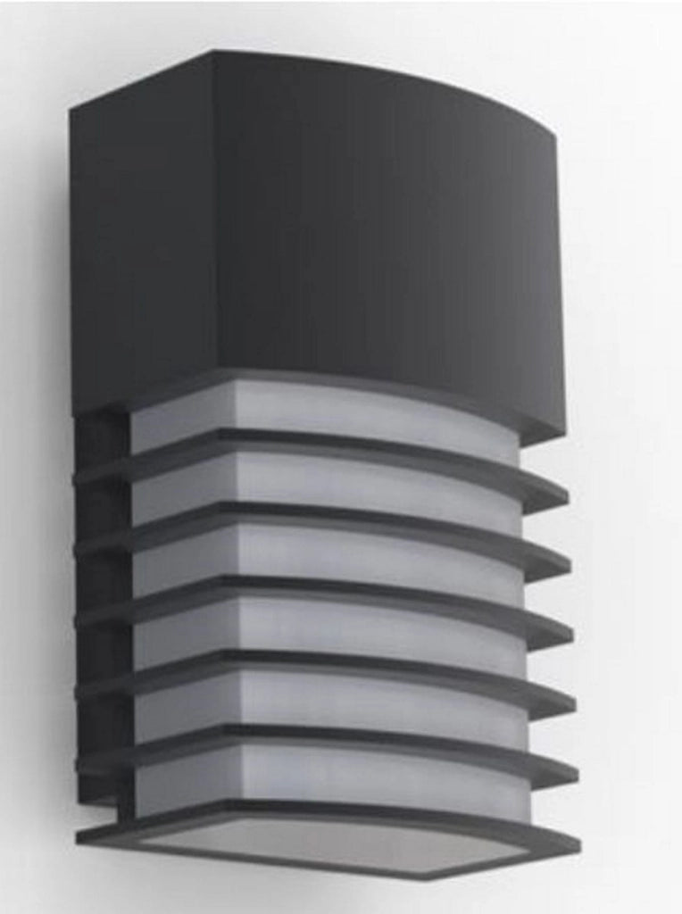 Applique da parete esterna Fulton nera E27 IP44 Lutec
