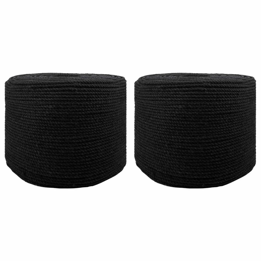 Corda | Fune 2 pz Nero Cotone