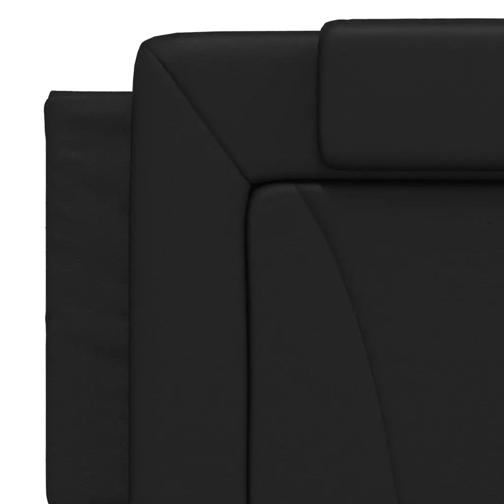 Letto Viana con Materasso Nero 160x200 cm in Similpelle 3208803