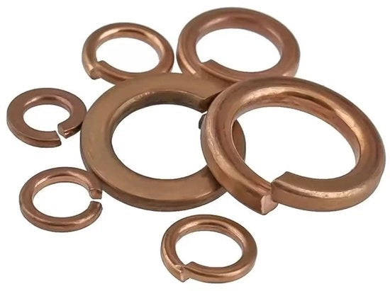 Viti a Vering per Borghi in Rame - Slitta a Fermo M6 - 30 Pezzi - Resistenti e Corrosione-Resistenti