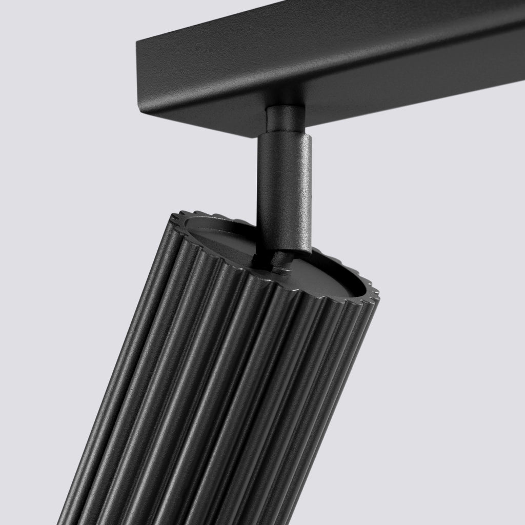 Lampada da soffitto KARBON 6L nero