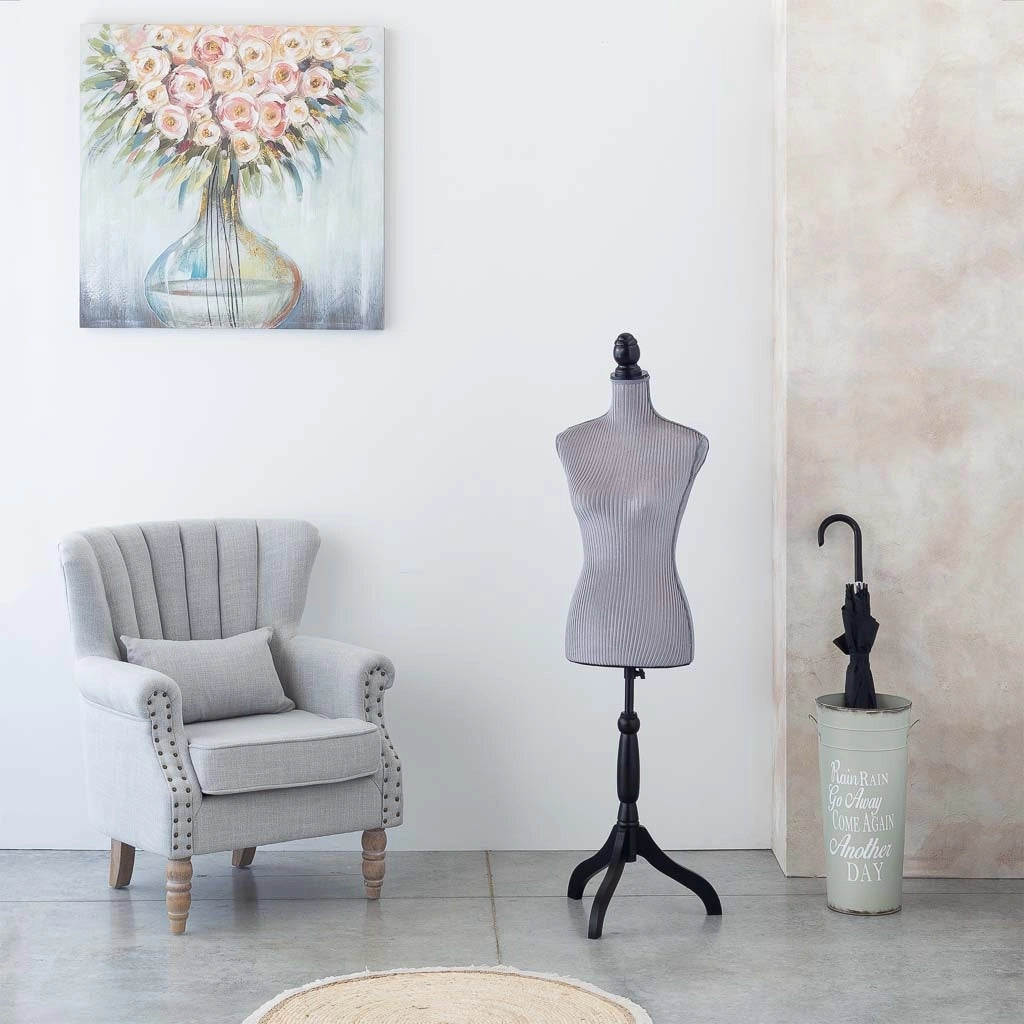 Quadro dipinto a mano con rilievo bianco 80x80x3h