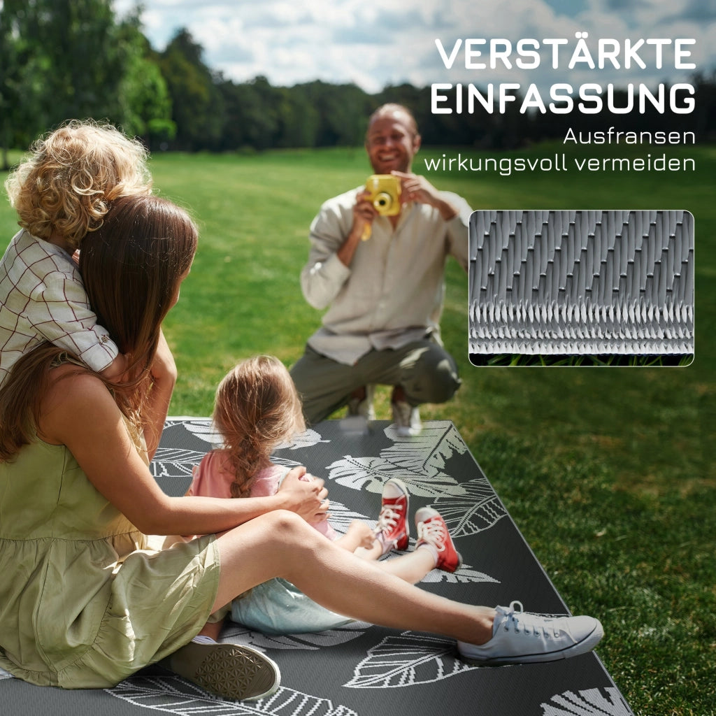 Tappeto da esterno reversibile ¨C Minimal ¨C grigio/bianco 182x274cm