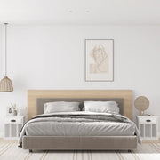 Comodini 2 pz-Set di 2 Tavolino da notte Bianchi 43x36x50 cm