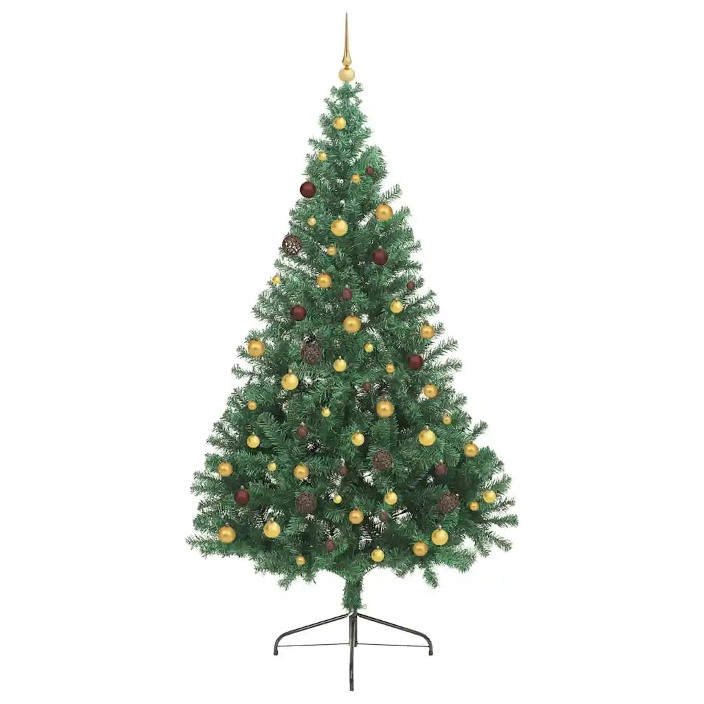 Albero di Natale artificiale con luci integrate Verde 240 cm 3397034