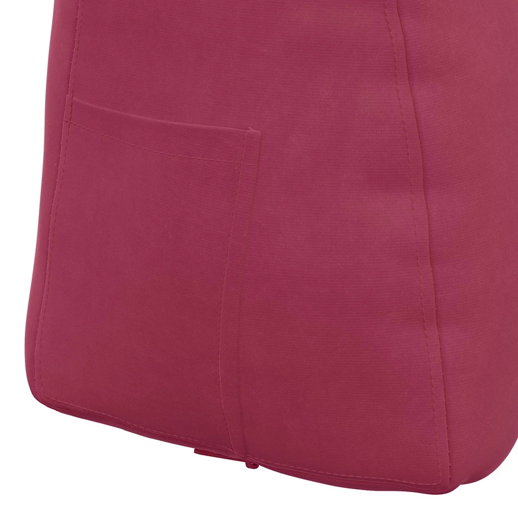 Cuscino per Schiena Rosso Vino 80 x 24 x 50 cm Velluto 42014434