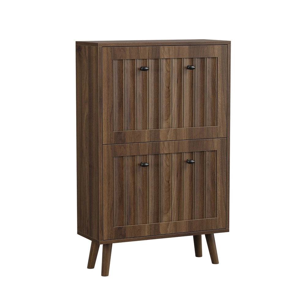 Scarpiera Verticale ¨C MINIMAL ¨C Noce, 60 cm, Ingresso e Corridoio