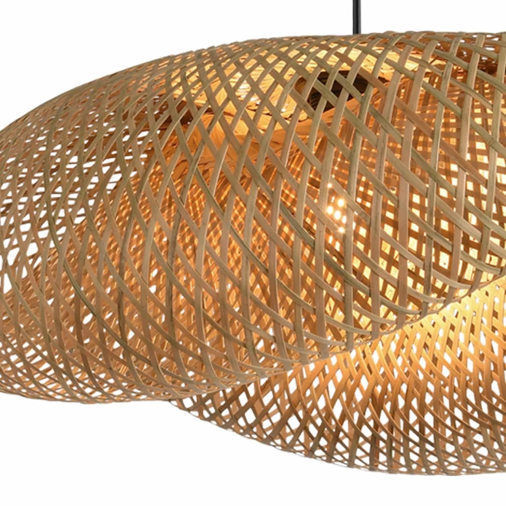 LÚZETE - LAMPADA DA SOFFITTO DI BAMBÙ GRANDE E27 KALENA
