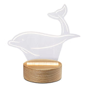 Lampada notte Delfino in legno faggio LED 2W Rabalux