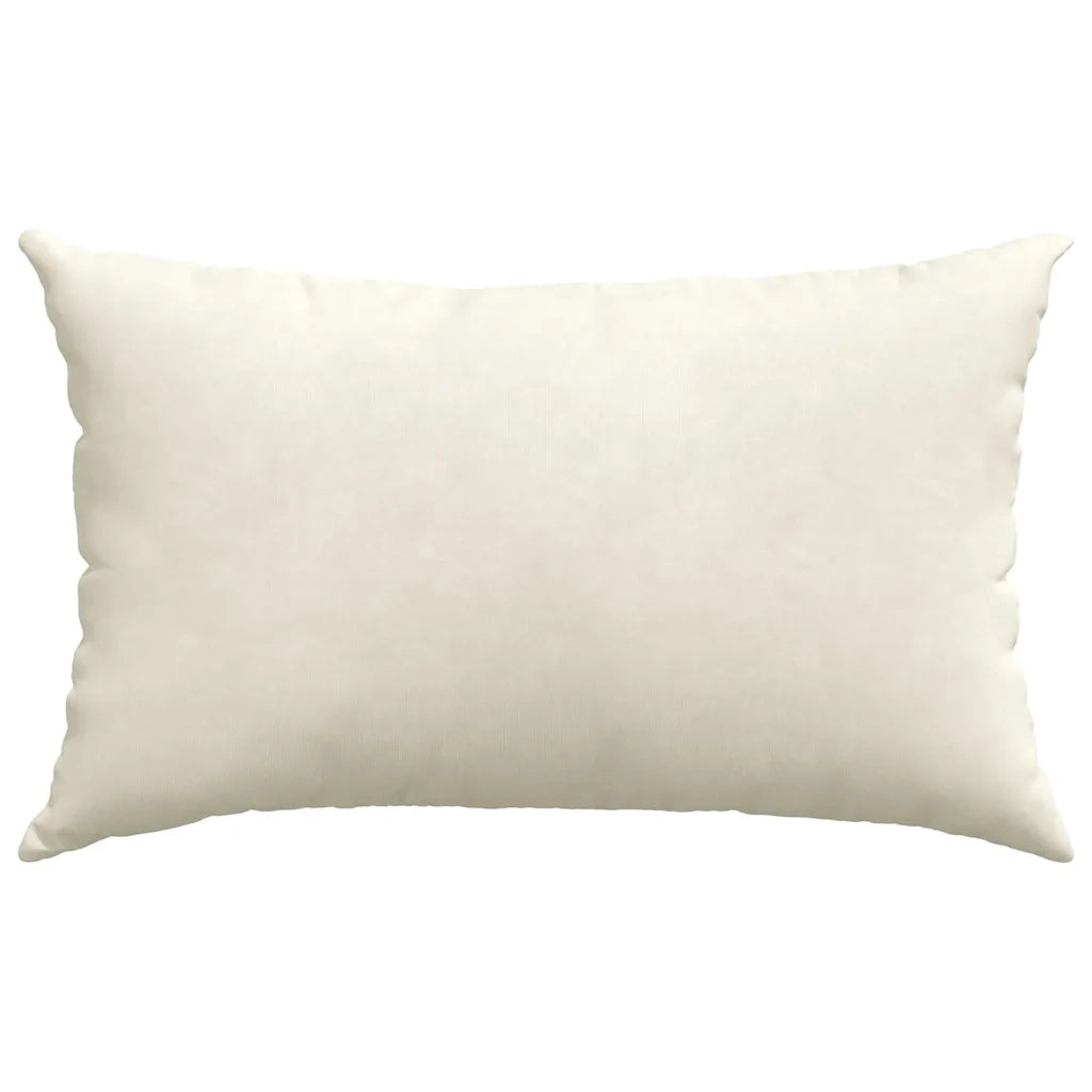 Cuscini da Divano 2 pcs Crema 50 x 30 cm Tessuto in Cords 42013636