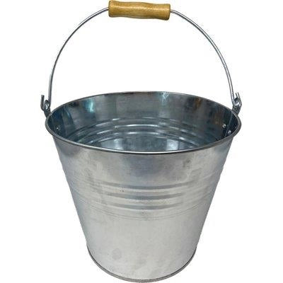SECCHIO ZINCATO GALVANIZZATO DOMUS - LT 10 CM 28X19 H.CM 24- 2 pezzi