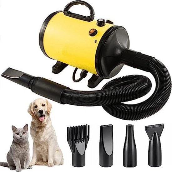 Asciugacapelli per cani - Asciugacapelli per cani a raffreddamento - Asciugacapelli per cani a raffreddamento - Giallo