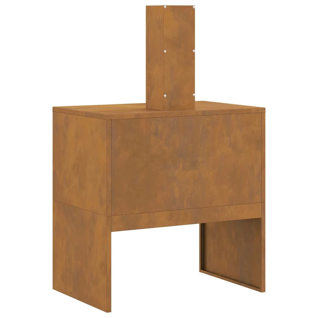 Focolare-Stufa-Camino Marrone 60 x 40 x 96 cm Acciaio
