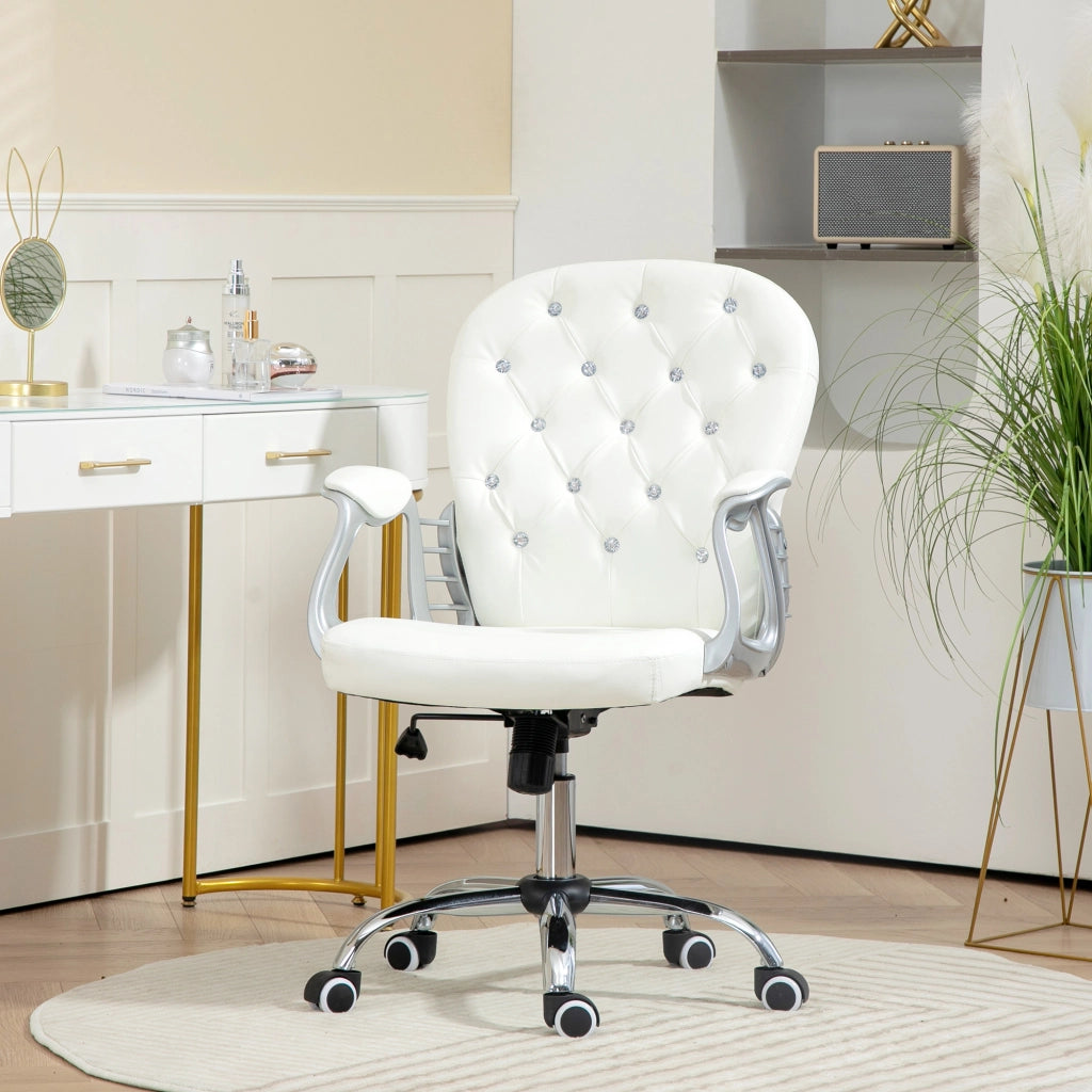 Sedia da ufficio ergonomica ¨C Xylo ¨C schienale imbottito braccioli bianco
