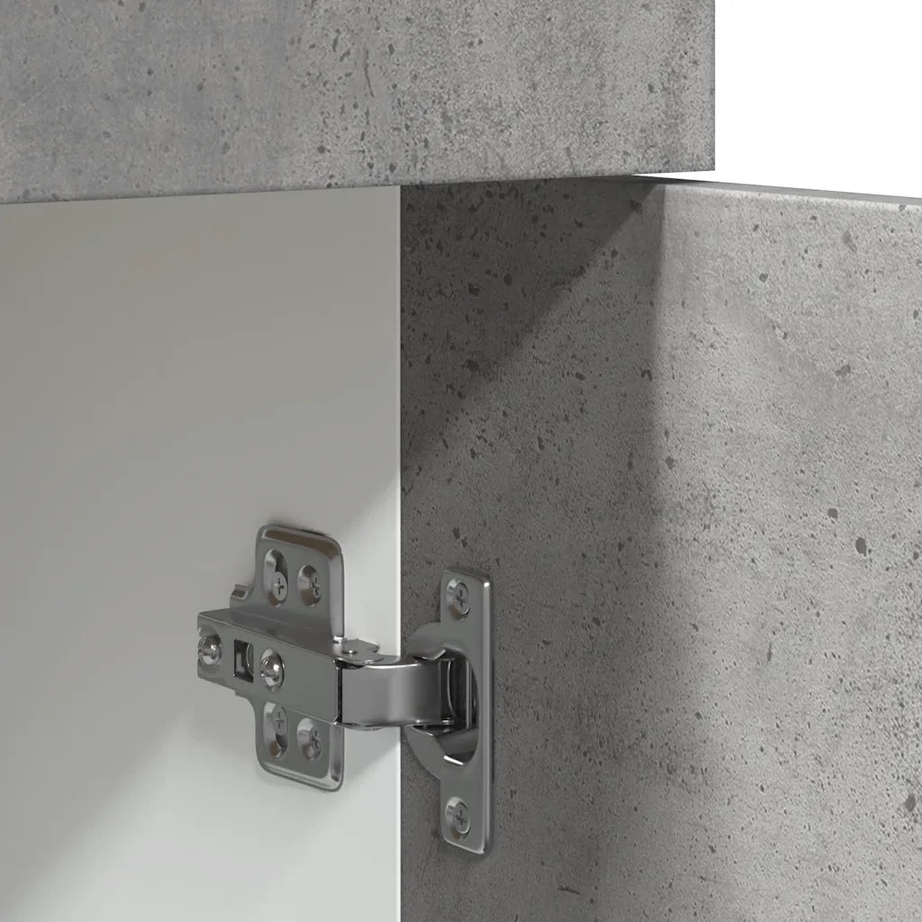 Mobile contenitore moderno con spazio ottimizzato 40 x 46 x 81,5 cm legno composito grigio cemento 02_0050737