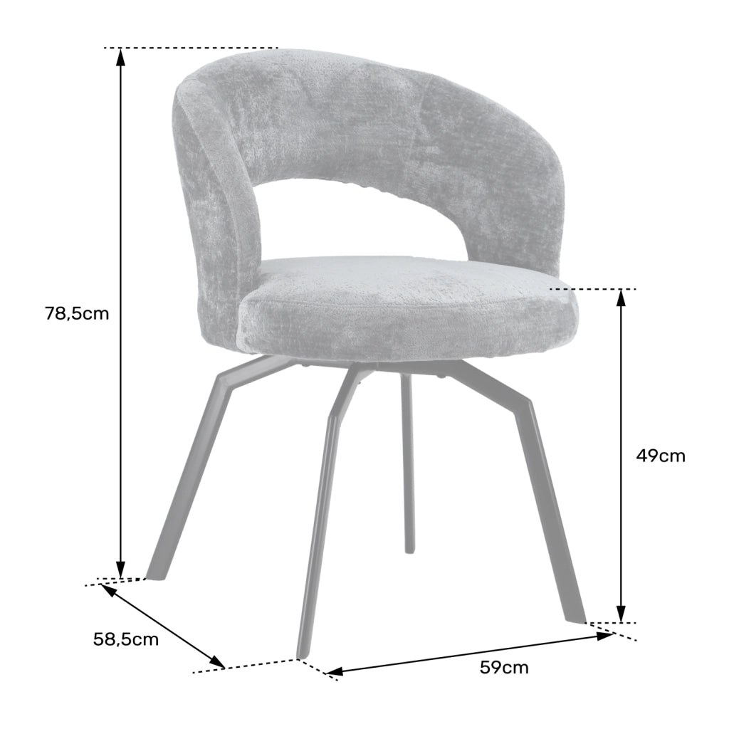 Sedia EHBA in ciniglia beige