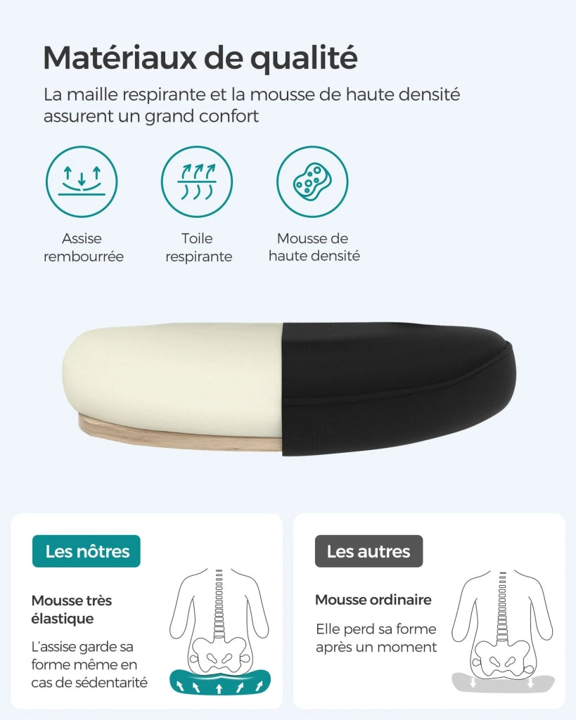 Sedia da ufficio con braccioli pieghevoli sedia da ufficio in tela sedile girevole a 360° supporto lombare regolabile salvaspazio nera 12_0005862