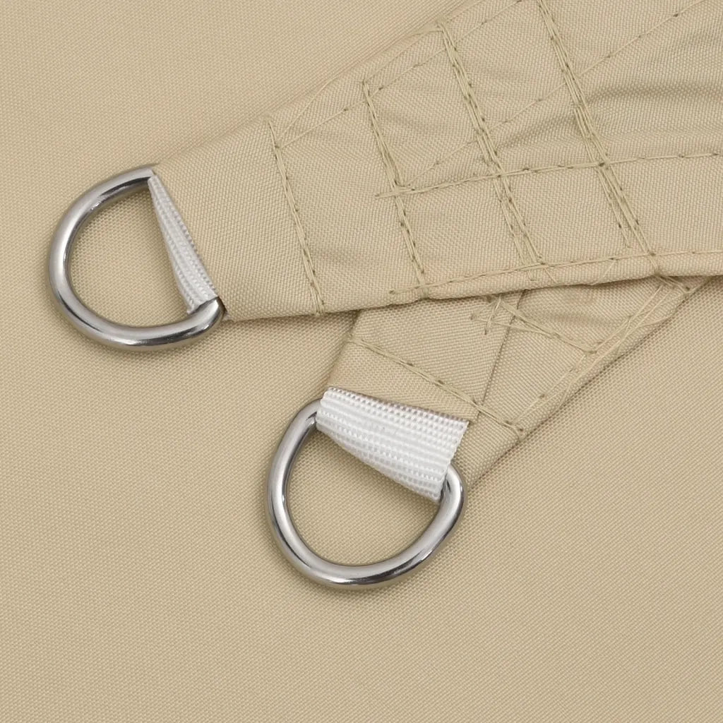 Parasole a Vela Oxford Triangolare 5x5x5 m Beige 42296