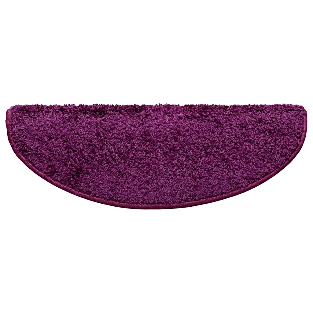 Tappetini per scale 15 pz | Gradini per Scale 65x21x4 cm Viola Semicircolari Grandi