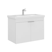 Mobile lavabo "Desna 80" - 80 x 45 x 58 cm - Bianco opaco