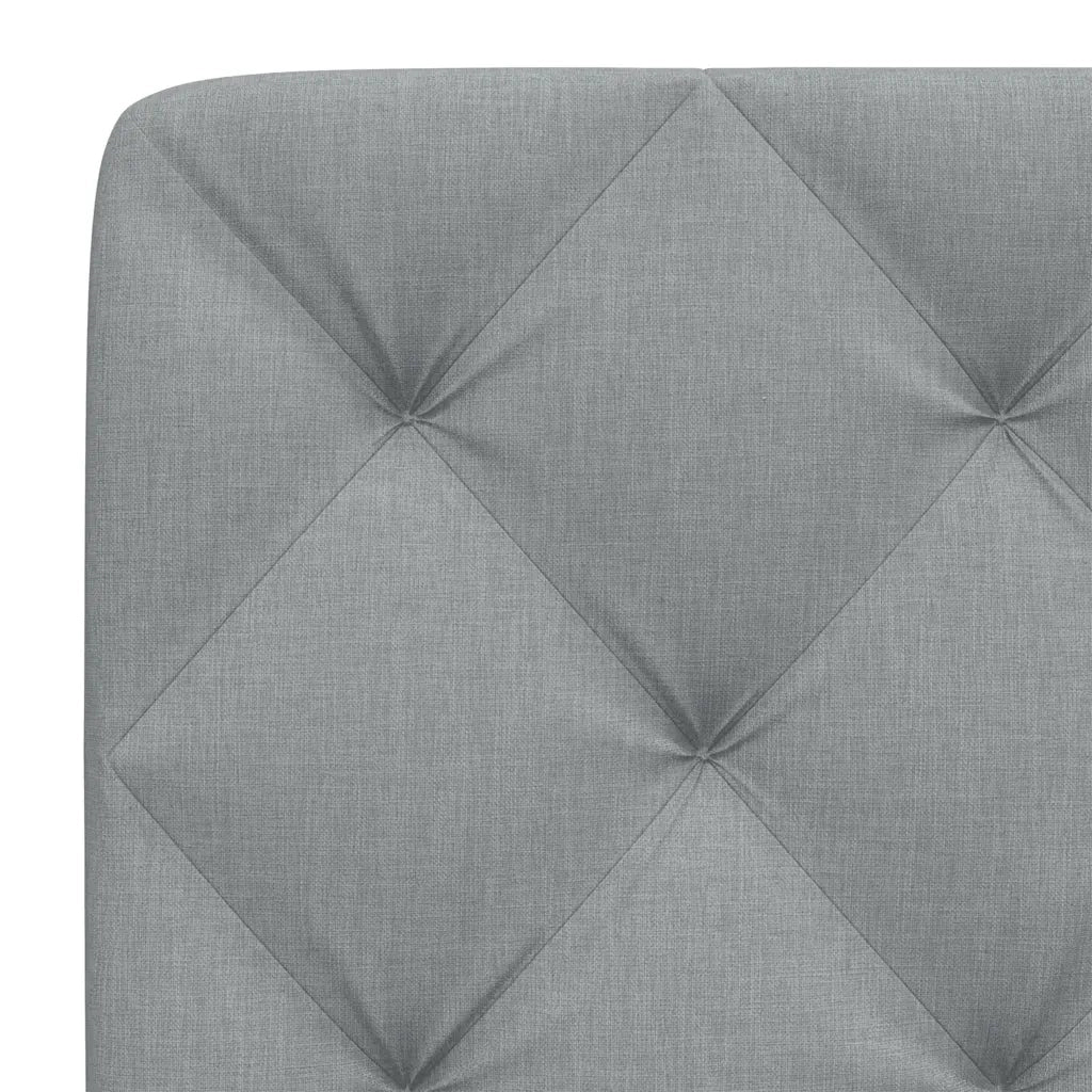 Cuscino Testiera Grigio Chiaro 120 cm in Tessuto 4019212
