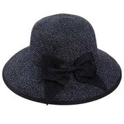 Cappello con fiocco nero 58