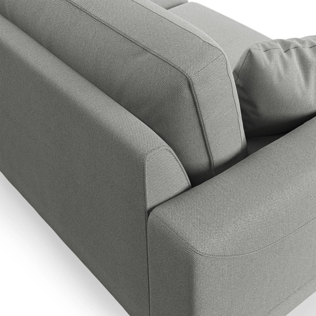 Dorian Divano moderno in tessuto morbido antimacchia T05 198 cm grigio