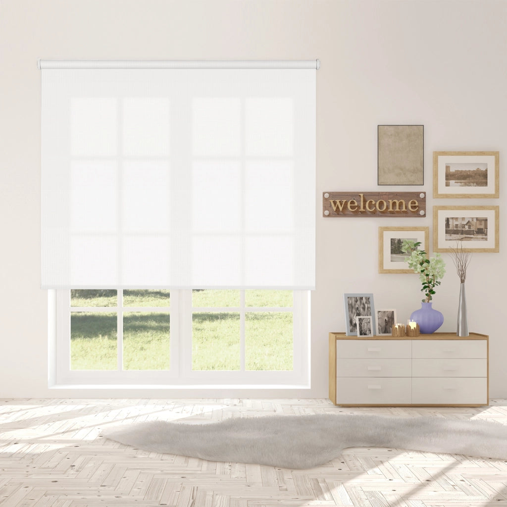 VIEWTEX Tenda a rullo Traslucida Shape Bianco 135 X 250cm - Made in Europe - 5 anni di garanzia