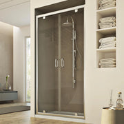 Porta Doccia 110CM H185 trasparente  mod. Sintesi 2 Ante