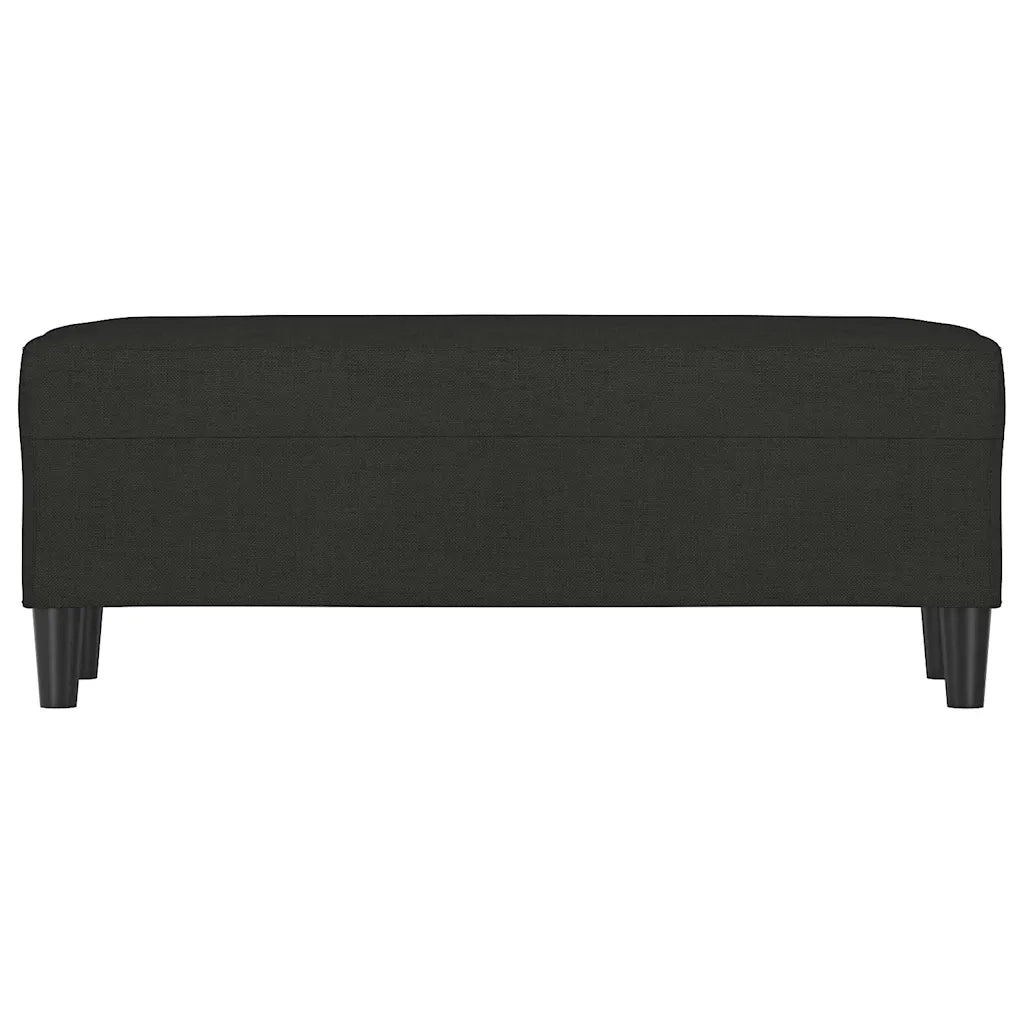 Panca Nera 100x35x41 cm in Tessuto 349411