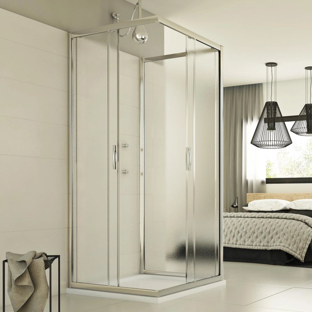 Box Doccia 3 lati 80x75x80 CM H198 stampato C mod. Evolution Trio