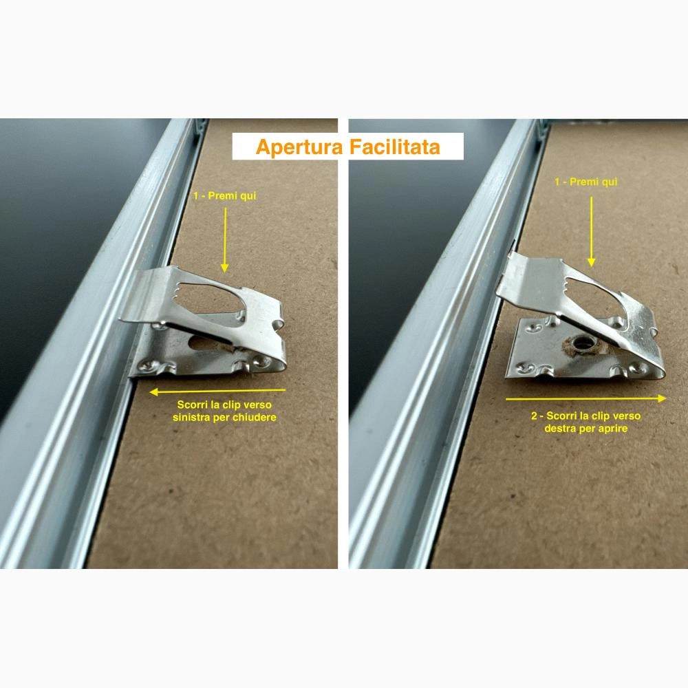Cornice in alluminio Minimal 29,7x42 Formato A3 Argento per diplomi lauree Poster