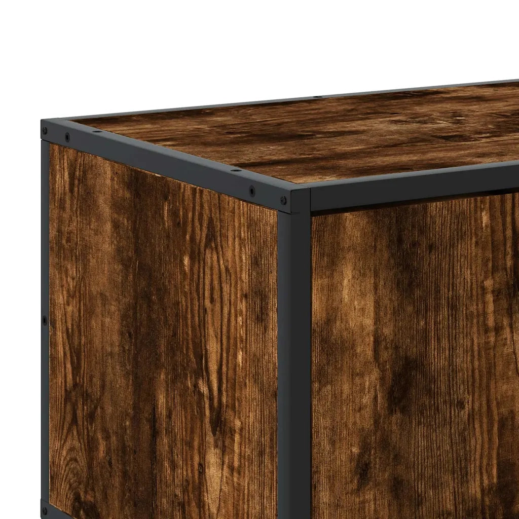 Mobile Porta TV-Credenza per TV Rovere Fumo 240x35x41 cm in Truciolato