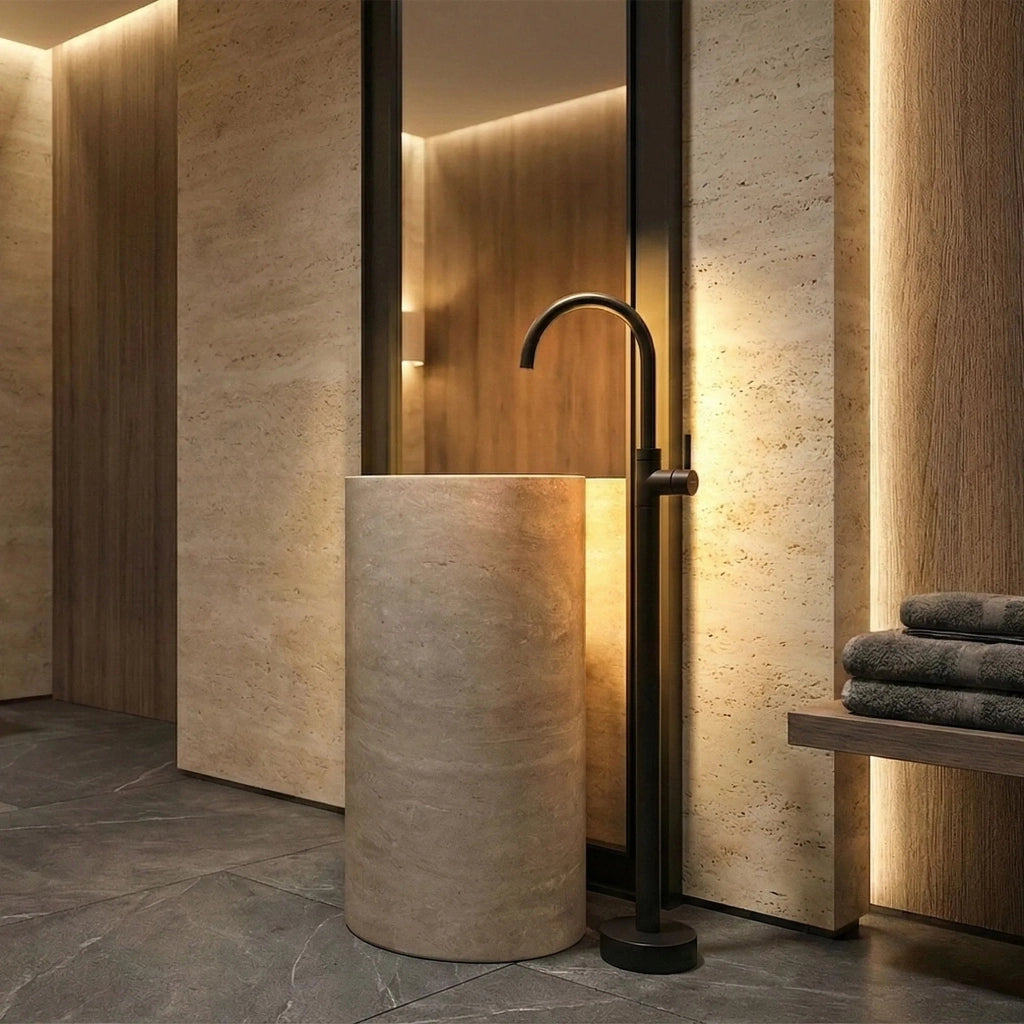 Rubinetto Da Lavabo Rea Lungo Black