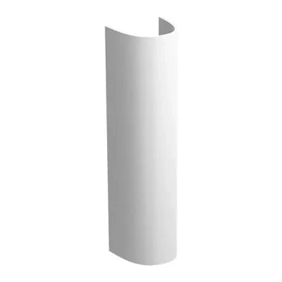 Lavabo con colonna Geberit 55 cm in ceramica bianco  Selnova