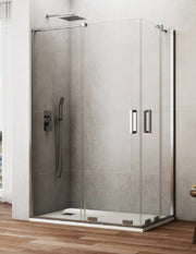 Box doccia ingresso angolare 2+2 CIRENE (KENNA) 120x70 cm Cromo