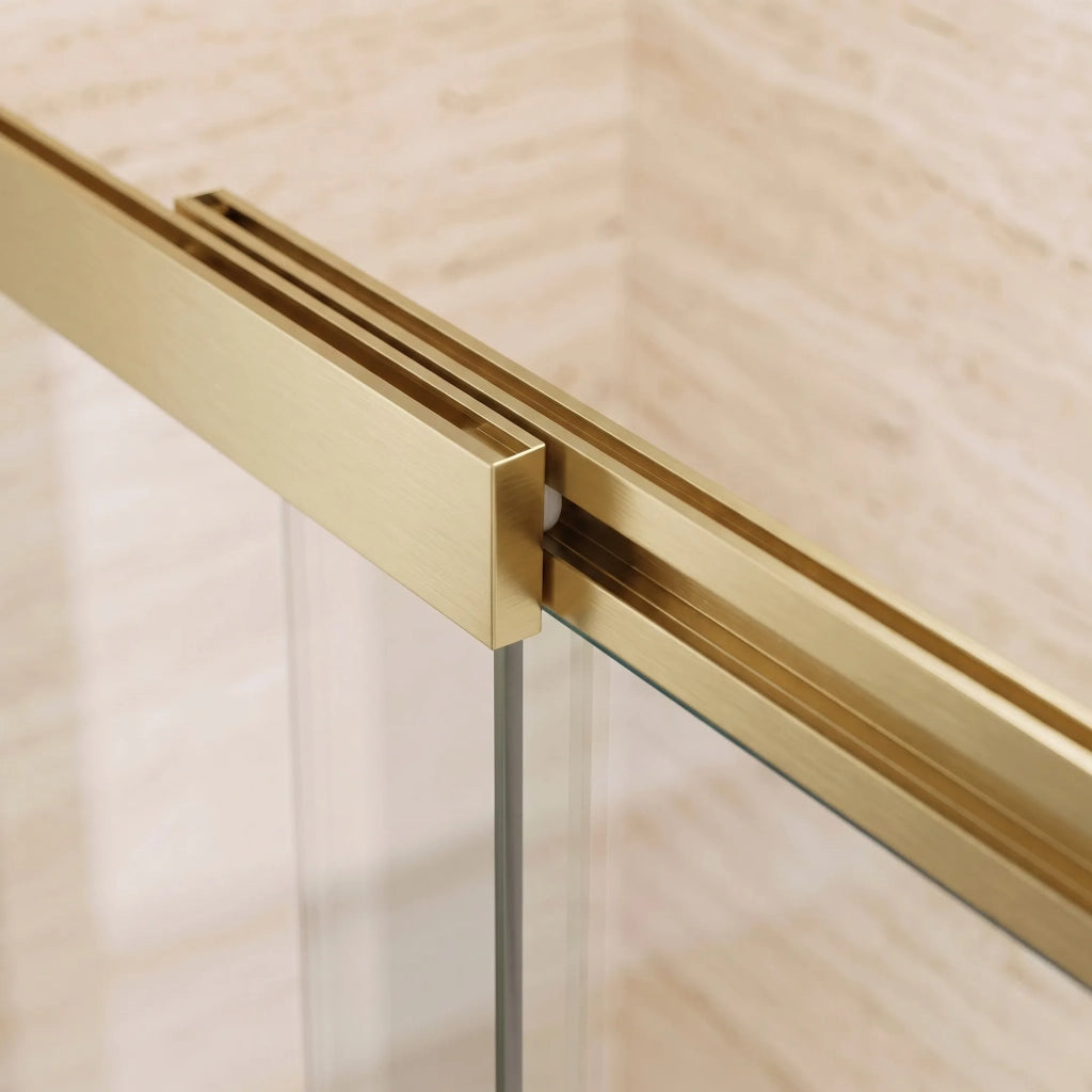 Paravento Vasca Scorrevole Rea Dario Brush Gold 80